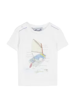Tartine et Chocolat tricou din bumbac pentru bebelusi cu imprimeu imagine