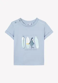 Tartine et Chocolat tricou din bumbac pentru bebelusi cu imprimeu, CA10041 imagine