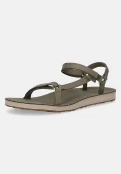 Teva sandale de piele Original Universal Slim Lea femei, culoarea bej, 1151031 imagine
