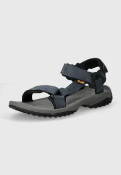 Teva sandale din piele intoarsa Terra Fi Lite Leather barbati, culoarea albastru marin, 1012072 imagine