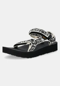 Teva sandale femei, culoarea maro, cu platforma imagine