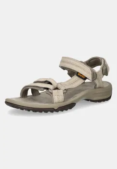 Teva sandale Terra Fi Lite Suede femei, culoarea bej, 1124035 imagine