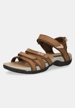Teva sandale Tirra Leather femei, culoarea maro, 4177-HYBR imagine