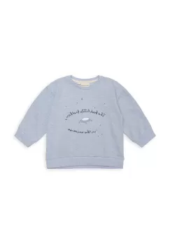 That's mine bluza bebe 005073 Finley Little Brother Sweatshirt culoarea maro, cu imprimeu imagine