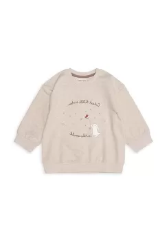 That's mine bluza bebe Finley culoarea bej, cu imprimeu imagine