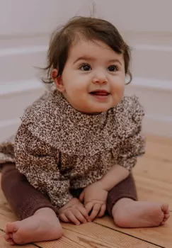 That's mine bluza de bumbac pentru copii Santu Shirt 24861 culoarea maro, cu model SANTU imagine