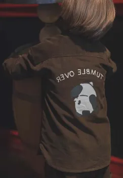 That's mine camasa de bumbac pentru copii Frode shirt culoarea maro, 117161 imagine