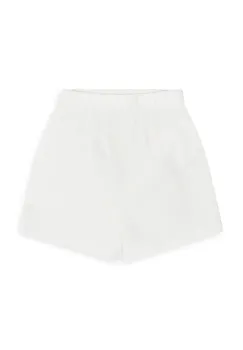 That's mine pantaloni scurti din bumbac pentru copii Iris culoarea alb, neted, 165263 imagine
