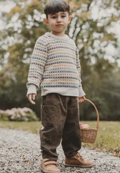 That's mine pulover de bumbac pentru copii Frankie culoarea bej, 128195 imagine