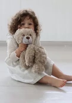 That's mine rochie din bumbac pentru bebelusi culoarea gri, mini, evazati imagine