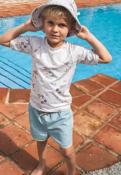That's mine tricou de inot pentru copii SAMI culoarea bej imagine