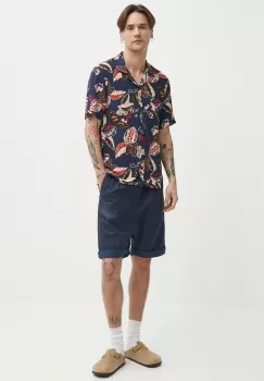 The Kooples camasa barbati, culoarea albastru marin, relaxed, HCCC28058K imagine