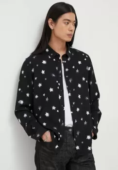 The Kooples camasa barbati, culoarea negru, cu guler clasic, regular imagine