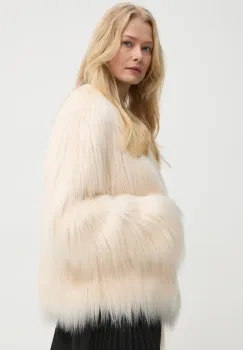 The Kooples geaca femei, culoarea bej, de tranzitie, FFOU29000K imagine