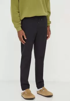 The Kooples pantaloni de lana culoarea negru, mulata imagine