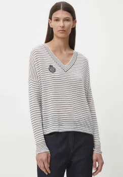 The Kooples pulover de lana femei, culoarea alb, light, FPUL29006K imagine