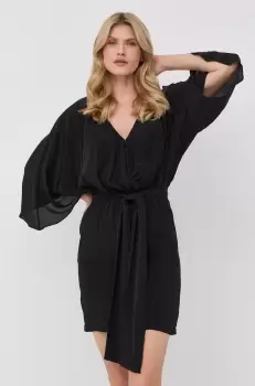 The Kooples rochie culoarea negru, mini, evazati imagine