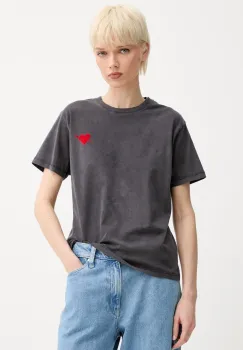 The Kooples tricou din bumbac femei, culoarea negru, FTSC30036K imagine