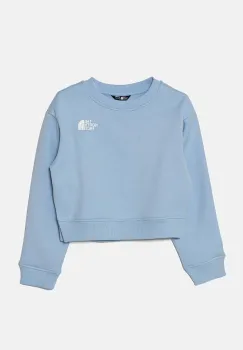 The North Face bluza copii CROP OVERSIZE CUTLINE CREW cu imprimeu, NF0A89HF1I51 imagine