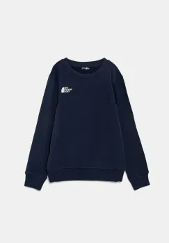 The North Face bluza copii REDBOX REGULAR CREW culoarea albastru marin, cu imprimeu, NF0A89H78K21 imagine