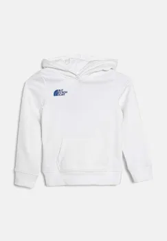 The North Face bluza copii REDBOX REGULAR P/O HOODIE culoarea alb, cu gluga, cu imprimeu, NF0A89H9FN41 imagine