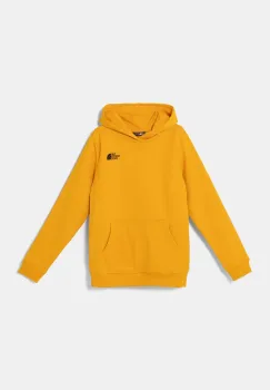 The North Face bluza copii REDBOX REGULAR P/O HOODIE culoarea galben, cu gluga, cu imprimeu, NF0A89H956P1 imagine