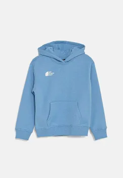 The North Face bluza copii VERTICAL GRAPHIC OVERSIZED HOODIE cu gluga, cu imprimeu, NF0A89HD3O41 imagine