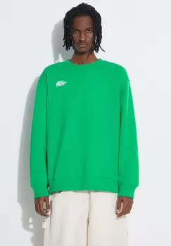 The North Face bluza M Essential Crew barbati, culoarea verde, neted, NF0A7ZJAPO81 imagine