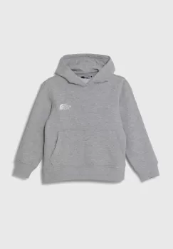 The North Face bluza OVERSIZED HOODIE culoarea gri, cu gluga, melanj imagine
