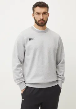 The North Face bluza Simple Dome barbati, culoarea gri, melanj, NF0A89FBDYX1 imagine