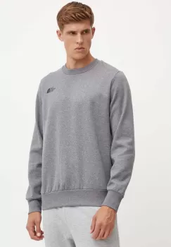 The North Face bluza Simple Dome Crew barbati, culoarea gri, cu imprimeu, NF0A89FBDYY1 imagine