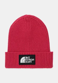 The North Face caciula copii KIDS TNF LOGO BOX CUFFED BEANIE culoarea roz, NF0A8CGUBOS1 imagine