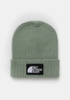 The North Face caciula copii KIDS TNF LOGO BOX CUFFED BEANIE culoarea verde, NF0A8CGUBQ11 imagine