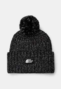 The North Face caciula Cozy Chunky Cabin Beanie culoarea negru, din tricot gros, NF0A887WVOR1 imagine