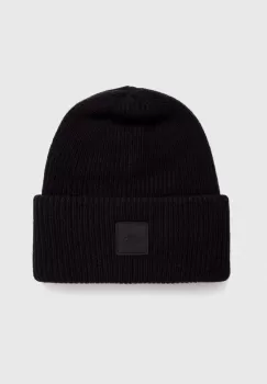 The North Face caciula de lana culoarea negru, de lana, din tricot gros imagine