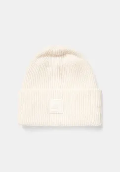The North Face caciula de lana Urban Patch Beanie culoarea bej, de lana, din tricot gros, NF0A7WJGQLI1 imagine