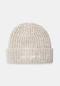 The North Face caciula din amestec de lana Fohair Cabin Beanie culoarea bej, din tricot gros, NF0A887TQLI1 imagine