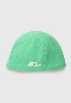 The North Face caciula DotKnit culoarea verde, din tesatura neteda imagine