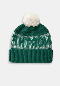 The North Face caciula Retro Cabin Beanie culoarea verde, din tricot gros, NF0A88QW84O1 imagine