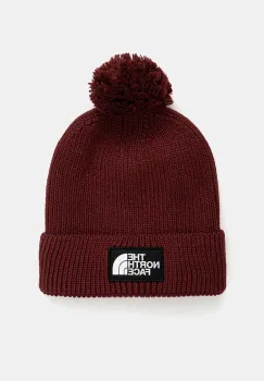 The North Face caciula TNF Logo Box culoarea bordo, NF0A8CHF0VO1 imagine