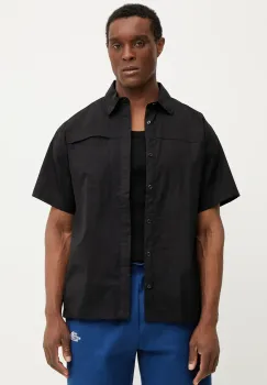 The North Face camasa din bumbac Heritage barbati, culoarea negru, cu guler clasic, relaxed, NF0A8B76JK31 imagine