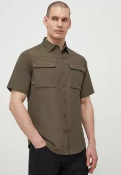 The North Face camasa Sequoia barbati, culoarea verde, cu guler clasic, regular, NF0A4T1921L1 imagine