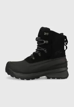 The North Face cizme de iarna MEN S CHILKAT V LACE WP barbati, culoarea negru, izolat imagine
