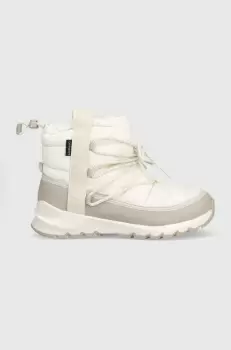 The North Face cizme de iarna Women S Thermoball Lace Up Wp culoarea bej imagine