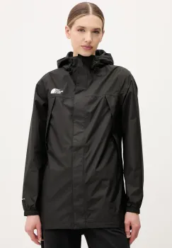 The North Face geaca Antora Rain femei, culoarea negru, de tranzitie, NF0A8BKCJK31 imagine