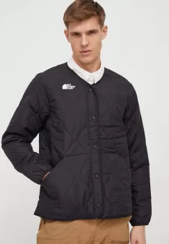 The North Face geaca barbati, culoarea negru, de tranzitie imagine