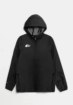 The North Face geaca copii TEEN ZIPLINE RAIN JACKET culoarea negru, NF0A8B7ZJK31 imagine