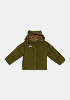 The North Face geaca cu puf copii BABNORTH DOWN FLEECE LINED JACKET culoarea verde, NF0A88W2PIB1 imagine