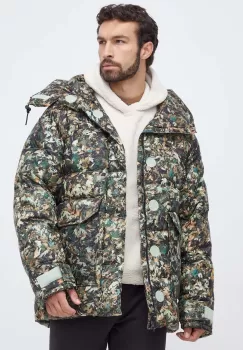 The North Face geaca de puf barbati, culoarea verde, de iarna imagine