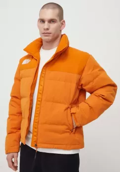 The North Face geaca de puf culoarea portocaliu, de iarna imagine